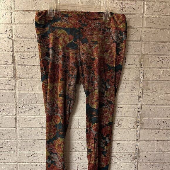 LularRoe Floral Plus Size Tall Curvy Leggings 12-22 - Picture 1 of 10